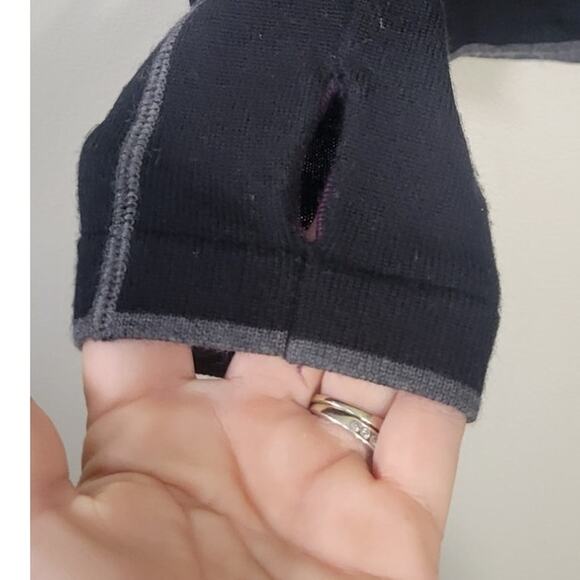 Smartwool Sweater Base Layer Womens Medium Black Quarter Zip Merino Wool Sweater - Picture 8 of 13